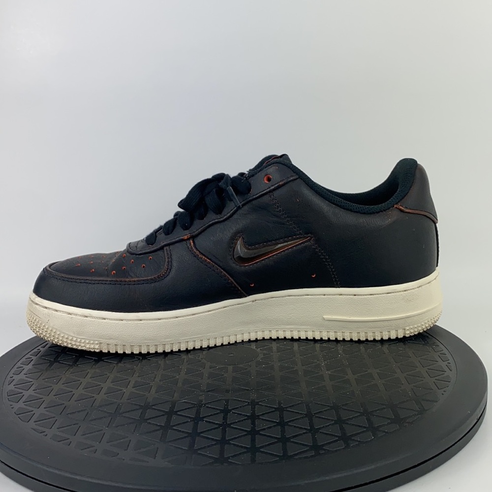 Nike Air Force 1 '07 PRM 'Jewel' Black/Orange CK4392-001 Men's Size 8.5 - Picture 10 of 16